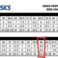 Asics Kayano Size Chart