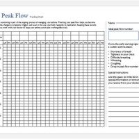 Asthma Peak Flow Chart