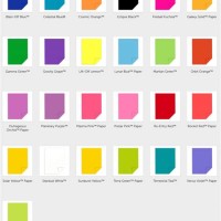 Astrobright Paper Color Chart