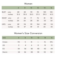 Australian Clothing Size Conversion Chart Women S