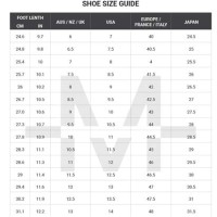 Australian Size Chart Conversion Mens Shoes