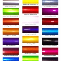 Auto Touch Up Paint Color Chart