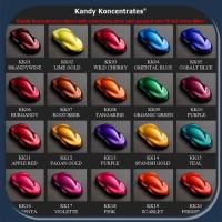 Automotive Pearl Paint Color Chart