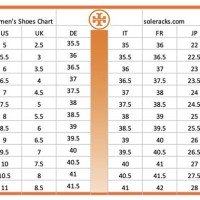 B Shoes Size Chart