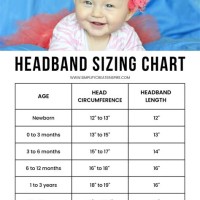 Baby Elastic Headband Size Chart