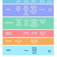 Baby First Food Chart Australia