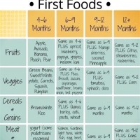 Baby Food Chart After 5 Months