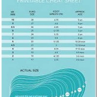 Baby Socks Size Chart