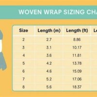 Baby Wrap Size Chart