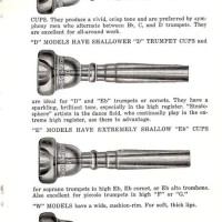 Bach Trumpet Mouthpiece Chart