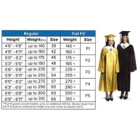 Balfour Cap And Gown Size Chart