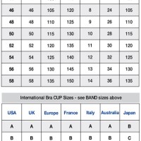 Bali Bra Size Conversion Chart