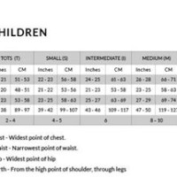 Ballet Leotard Size Chart