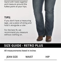 Bandolino Jeans Plus Size Chart