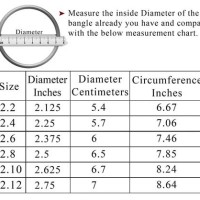 Bangle Size Chart Us