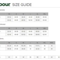 Barbour Size Chart Mens