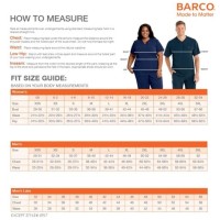 Barco Scrubs Size Chart