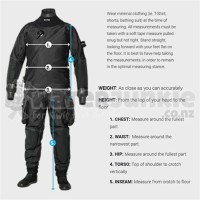 Bare D6 Drysuit Size Chart