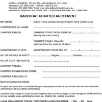 Bareboat Charter Agreement Model