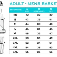 Basketball Jersey Size Chart Philippines