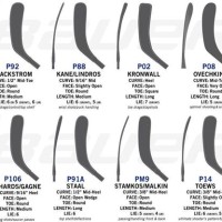 Bauer Goalie Stick Curve Chart