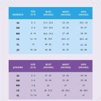 Bcx Juniors Size Chart