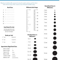 Beading Wire Size Chart