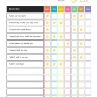 Behavior Chart For Home