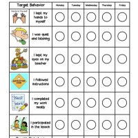 Behavior Chart For Kindergarten At Home