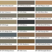 Behr Exterior Paint Color Chart