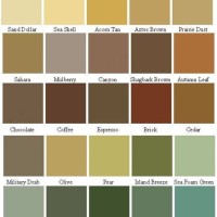 Behr Exterior Solid Stain Color Chart