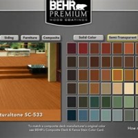 Behr Premium Deck Stain Color Chart