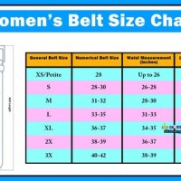 Belt Size Conversion Chart Womens