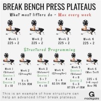 Bench Press Max Workout Chart