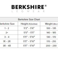 Berkshire Hose Size Chart
