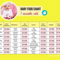 Best Food Chart For 7 Month Baby