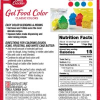 Betty Crocker Gel Food Coloring Chart