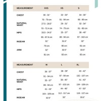 Betty Rides Snow Pants Size Chart