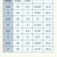 Big Kid Size Chart