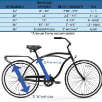 Bike Frame Size Chart Cruiser Bicycle