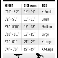 Bike Frame Size Chart Mountain