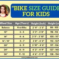 Bike Size Chart Boy