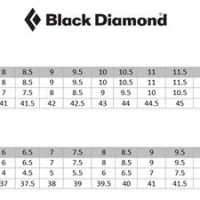 Black Diamond Size Chart Shoes