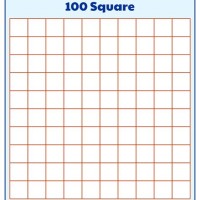 Blank 100 Square Chart Printable