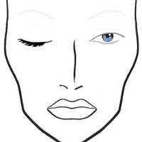 Blank Face Charts For Makeup Artist