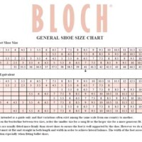 Bloch Jazz Shoe Size Chart Uk