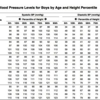 Blood Pressure Centile Charts Infants And Toddlers