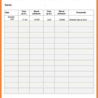 Blood Pressure Monitoring Chart Printable Uk