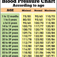 Blood Pressure Range Chart By Age And Gender