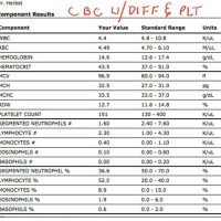 Blood Test Results Chart Australia